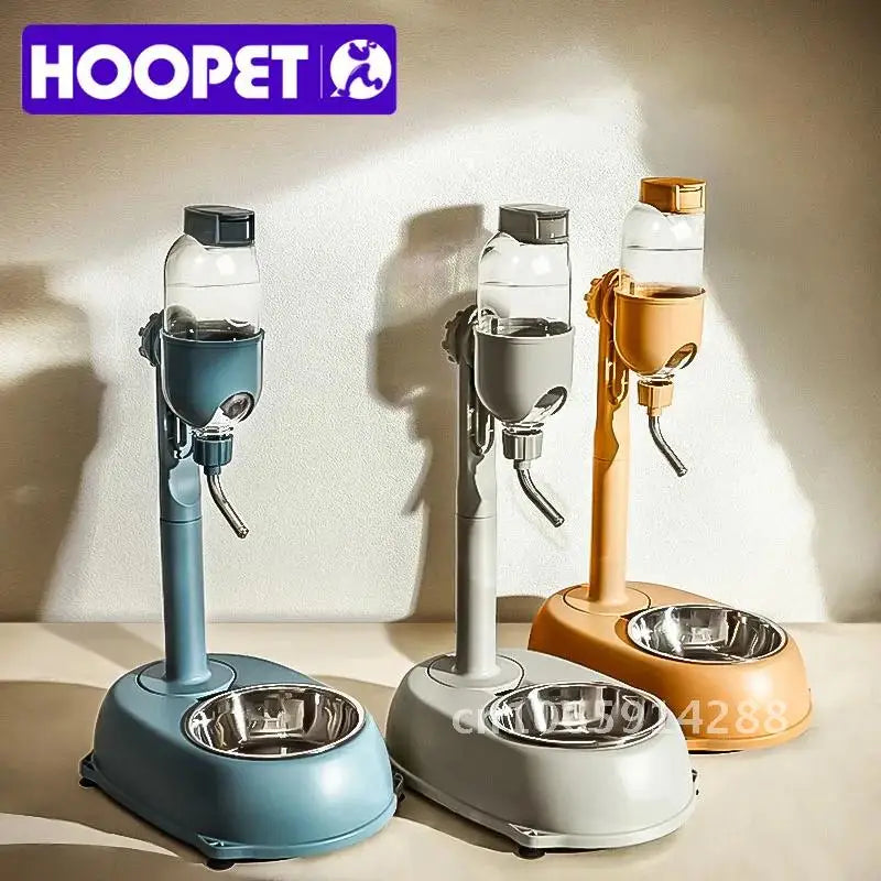 HOOPET Automatic Pet Dispenser Pets Dog Bowl Drinking Water Feeder Hanging Anti-tip Kettle Supplies Food Cat Container Bottle