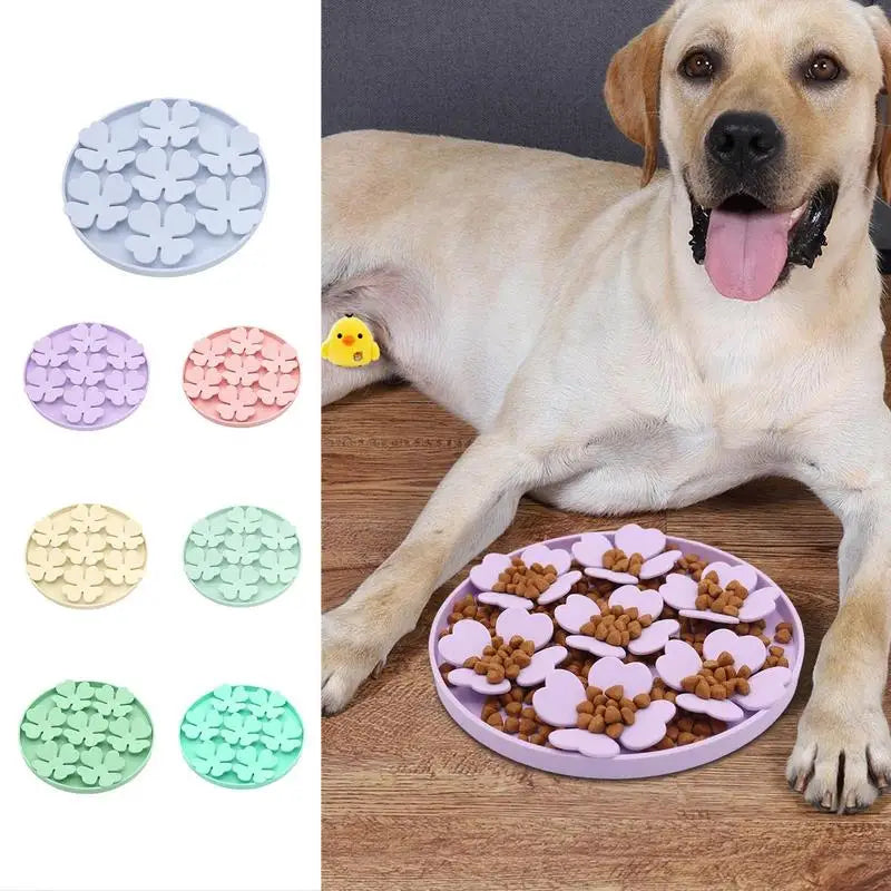 Dog Lick Mat Dogs Cats Slow Food Bowls With Suction Cup Feeding Food Silicone Lick Pad Dog Slow Feeders Pet Treat Dispenser