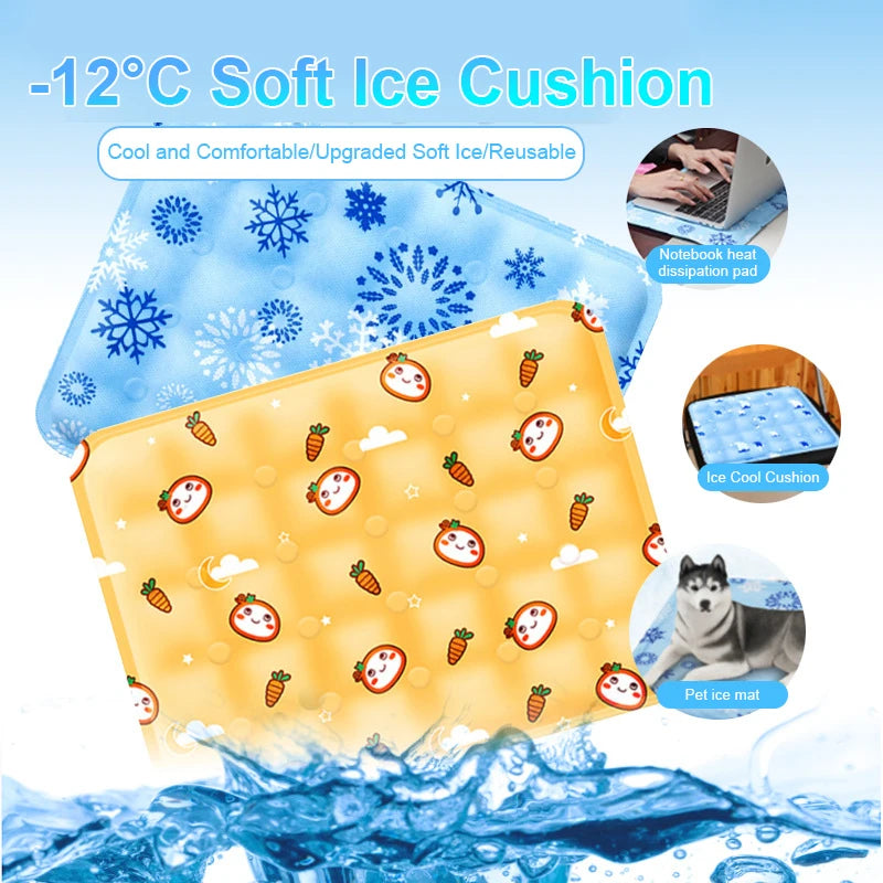 Cooling Mat Summer Pet Cat Dog Cold Bed For Small Big Dogs Pet Accessories Cat Durable Blanket Sofa Cat Ice Pad Blanket Supplies