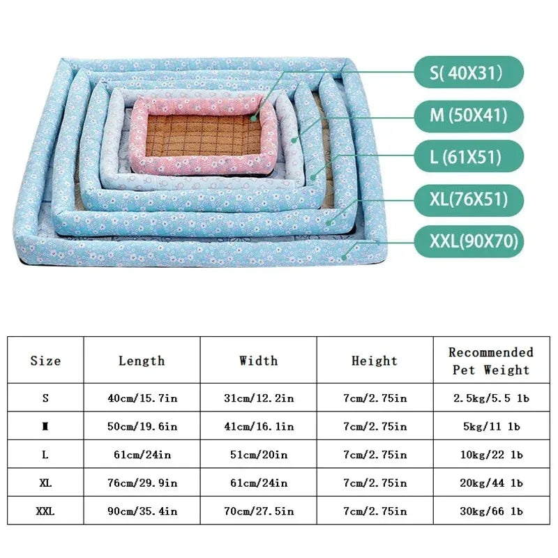 Dog Mat Cooling Sofa Pet Accessories Bed Small Breeds Dogs Blanket Cushions Products Baskets Large Big Cushion Pets Puppy Beds