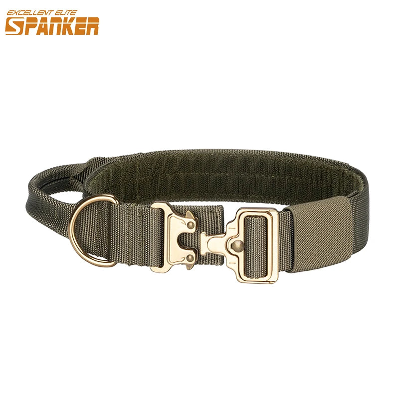 EXCELLENT ELITE SPANKER Tactical Dog Collar Training Outdoor Dogs Collars Durable Nylon  Adjustable For Golden Retriever GSD